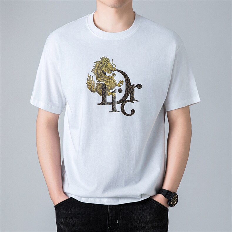 夏季中青年男士商务休闲纯棉短袖打底T恤时尚潮流上衣HD8376-P30,男装T恤,星座1105-3
