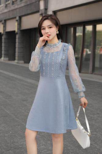 春季淑女风连衣裙，女装连衣裙，千禧宏运