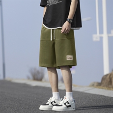 夏季薄款运动服痞帅短裤美式高街潮牌直筒宽松XD1721特批29，男装牛仔裤，星座718