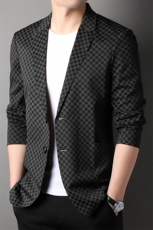 Y4308钱塘2020-2中年男士商务休闲百搭简约春秋薄款西服P117，男装西服，钱塘207-2