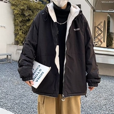 双面穿羊羔绒棉衣外套男士秋冬季保暖加绒加厚M5309P85，男装棉衣，星座1116-2