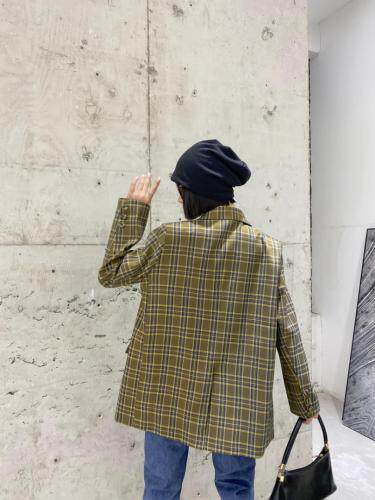 现货格子西装，女装西装，C&B