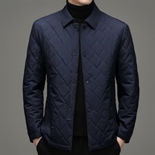 2023秋冬季新款中青年男士棉衣翻领商务休闲外套SNNMF87257-P185，男装棉衣，电商B212（原钱塘6029）