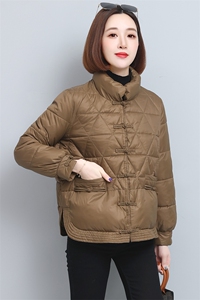 时尚保暖短款棉服女 修身显瘦冬季外套图片