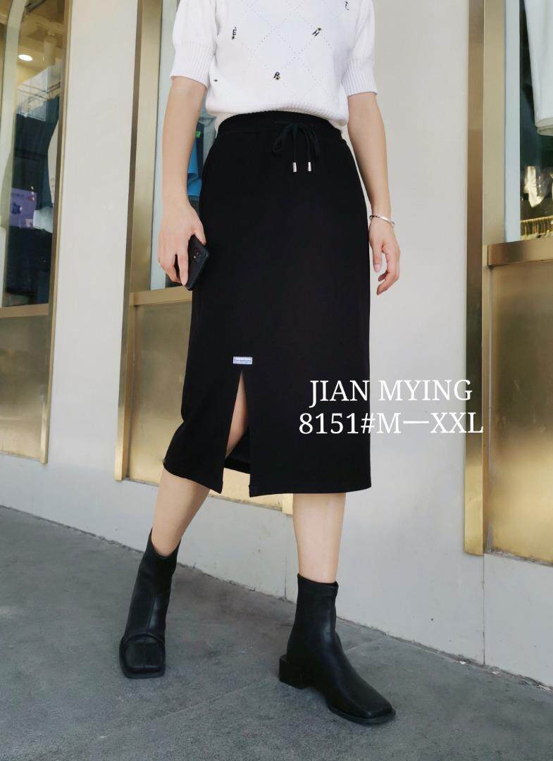 高品质双层织法百搭款针织半裙M一XXL，女装半身裙，简 影