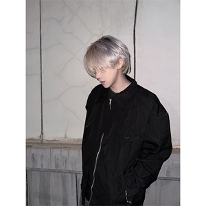 自家图，博主风cleanfit外套男短款美式飞行员夹克JK2411-P100图片
