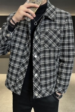 2023冬季新款羽绒服格子短款羽绒服新标羽绒服。直播可以看过来，男装羽绒服，电商B248