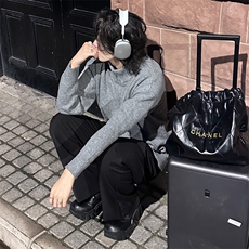 （）美式复古高街立领开衫毛衣男潮宽松针织衫1510-P60，男装针织衫/毛衣，星座910-5