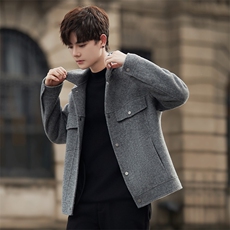 驼色双面羊绒大衣男士2025秋冬新款高级感呢大衣毛呢外套Y003P310，男装毛呢大衣，电商A355（原A415）