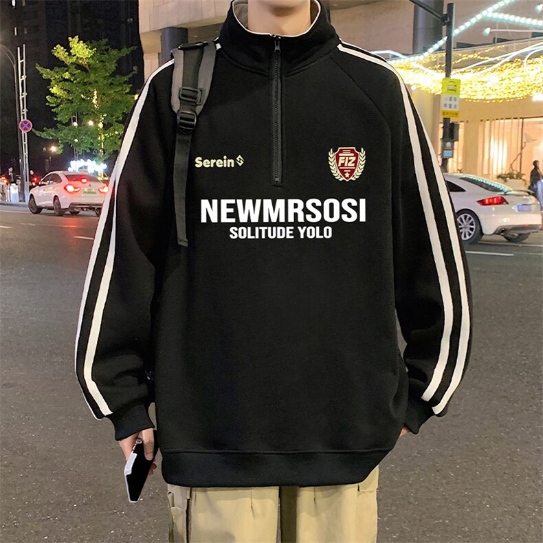 G018立领卫衣大码休闲新款图片