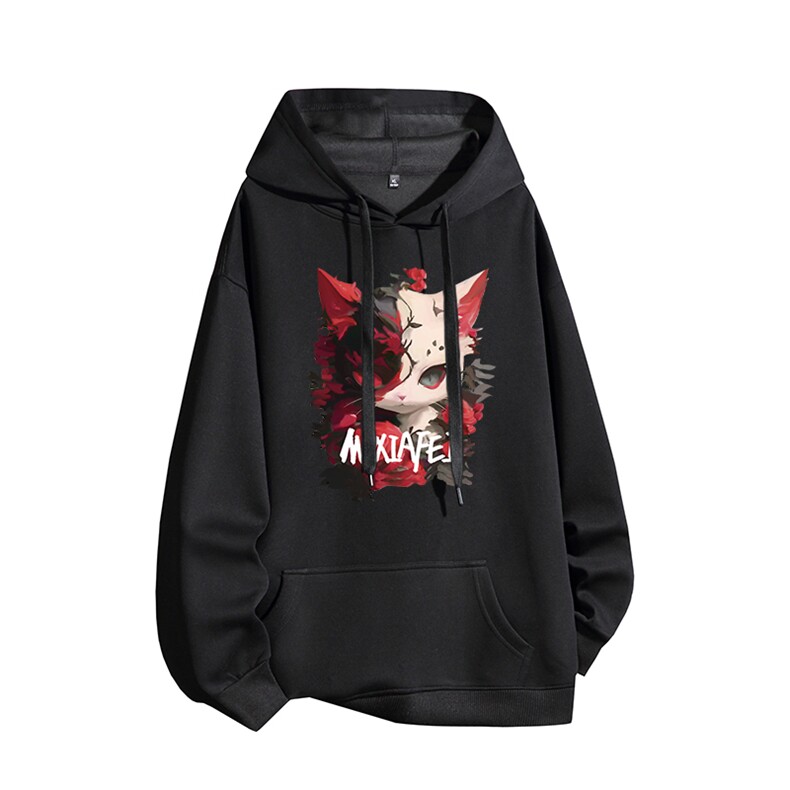 得物供货、复合重磅420克现货连帽卫衣宽松HD019-1-HML470-特P45,男装卫衣,电商019-1