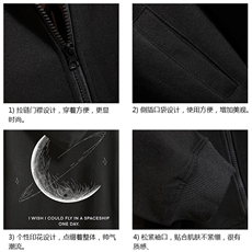 KS21246-P38连帽开衫卫衣男运动外套大码班服砖墙，男装卫衣，电商A040A