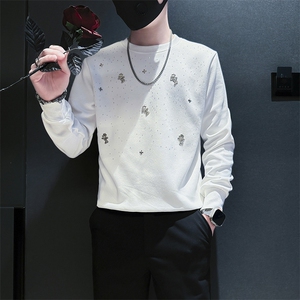 痞帅炸街高级感男士套头卫衣外套社会小伙店主风301C-WY47P58控78图片