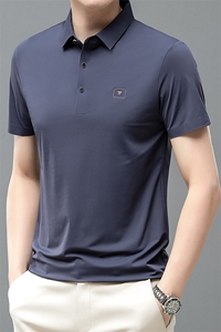 时尚休闲短袖T恤男棉质POLO衫夏季男潮流绣标半袖T恤ZL66368-P62图片
