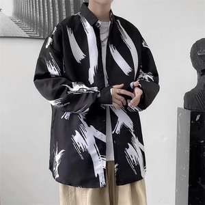 长袖衬衫春款男港风潮流SY104P28图片