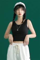 夏季新款中性修身舒适背心内搭95%棉无袖T恤女PX01P15控28，男装背心/马甲，电商A268