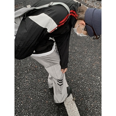 B221美式ins街头hiphop休闲情侣宽松运动裤子LK23117-P60控78，男装休闲裤，电商B221