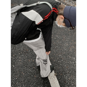 B221 美式ins街头hiphop休闲情侣宽松运动裤子 LK23117-P60 控78图片