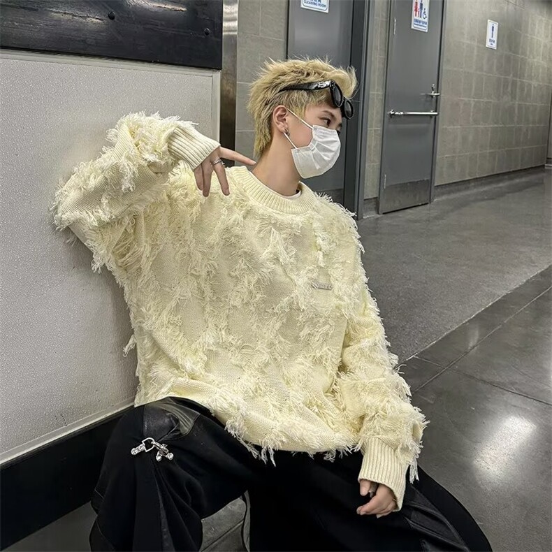 针织衫毛衣男女韩版潮流宽松百搭个性帅2024秋冬ins外套MZ439-P48，男装针织衫/毛衣，星座412-2