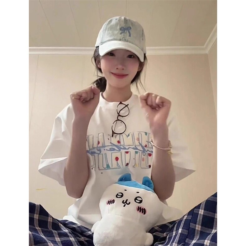万针全刺绣工艺抖音得物高品质260克重磅纯棉双纱美式高街短袖T恤图片