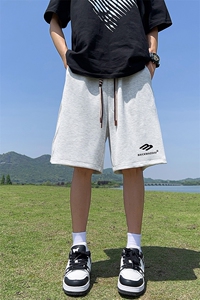 已注册直播抖音得物品质三条杠运动男五分休闲短裤K305P30图片
