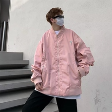 美式高级感工装棒球服外套男新款拉链多口袋夹克上衣1275-P60，男装夹克，星座910-5