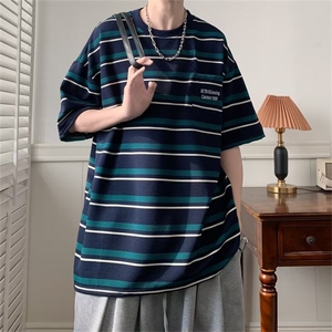 短袖新款青春流行潮流潮T恤夏季男标准圆领卡通动漫时尚潮牌图片