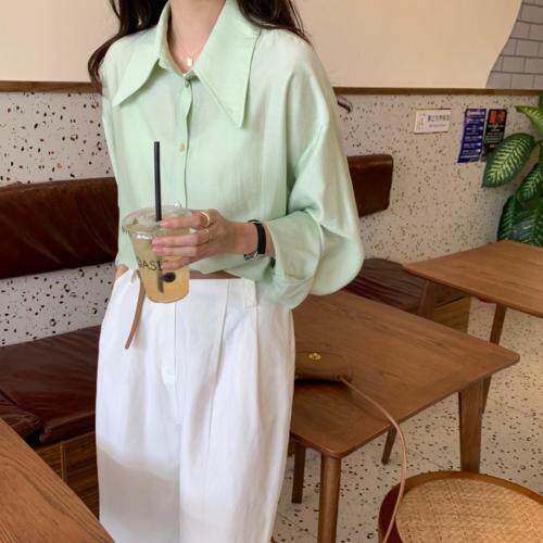 净版衬衫，女装衬衫，hello september