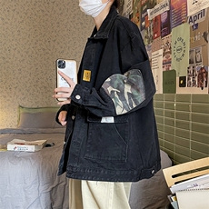 2023春季情侣款牛仔夹克男士大码宽松外套JK812-P75，男装夹克，星座1103-3