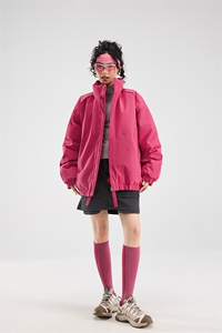 冬季美拉德立领棉服潮流百搭纯色棉衣撞色棉服外套HY8822-P75图片