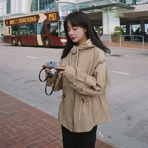 现货 2021春秋新款短款风衣女浙宝292A货号L502图片