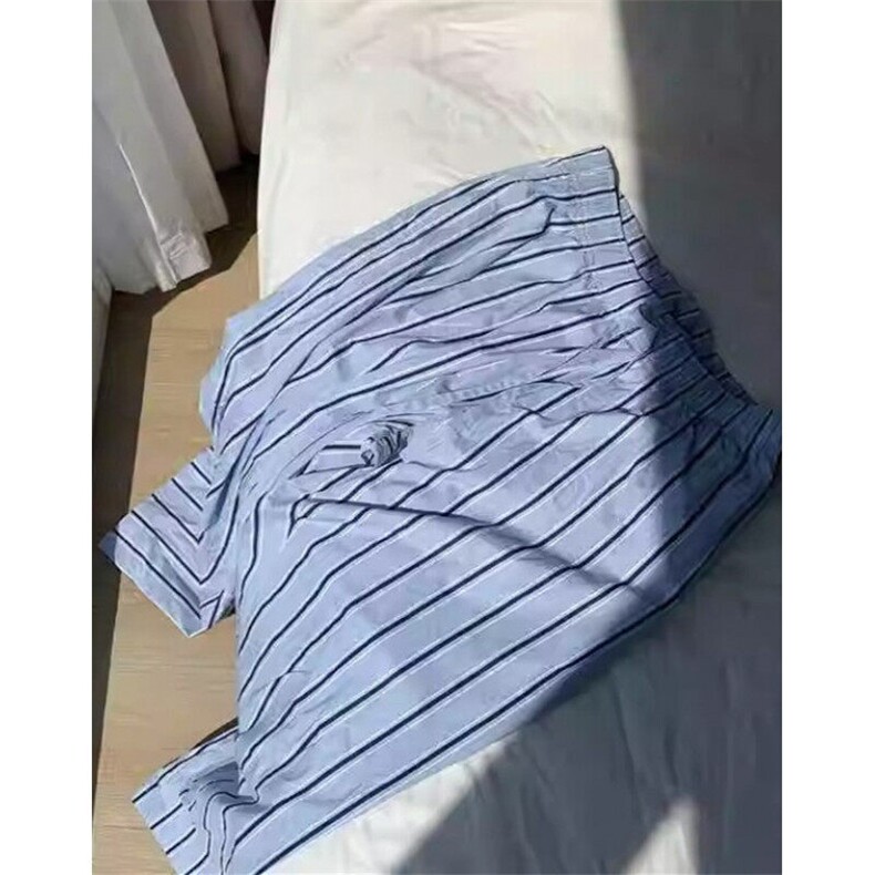 夏季薄款男女韩系松紧腰棉麻直筒条纹休闲长裤KA60,男装休闲裤,星座1116A（原606A-3）