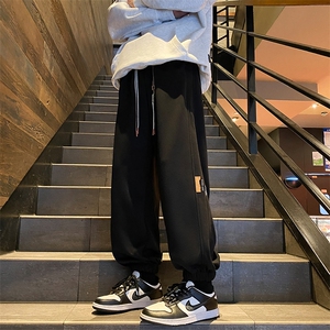 加绒加厚休闲运动卫裤男美式针织束脚裤715-6-BX10特P45（控68）图片