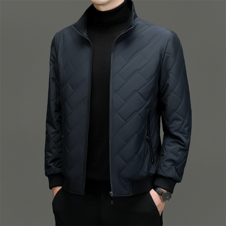 CSMF892366钱塘2020-2冬季厚款商务休闲简约中年男士棉衣P130图片