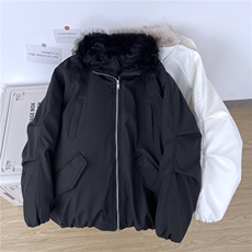2025冬季新款韩版棉服男女外套加厚宽松毛领棉袄M0315-P95，男装棉衣，星座308B-2