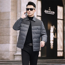 现货新标90绒中青年轻薄羽绒服外套男士秋冬时尚羽绒服夹克，男装夹克，钱塘723