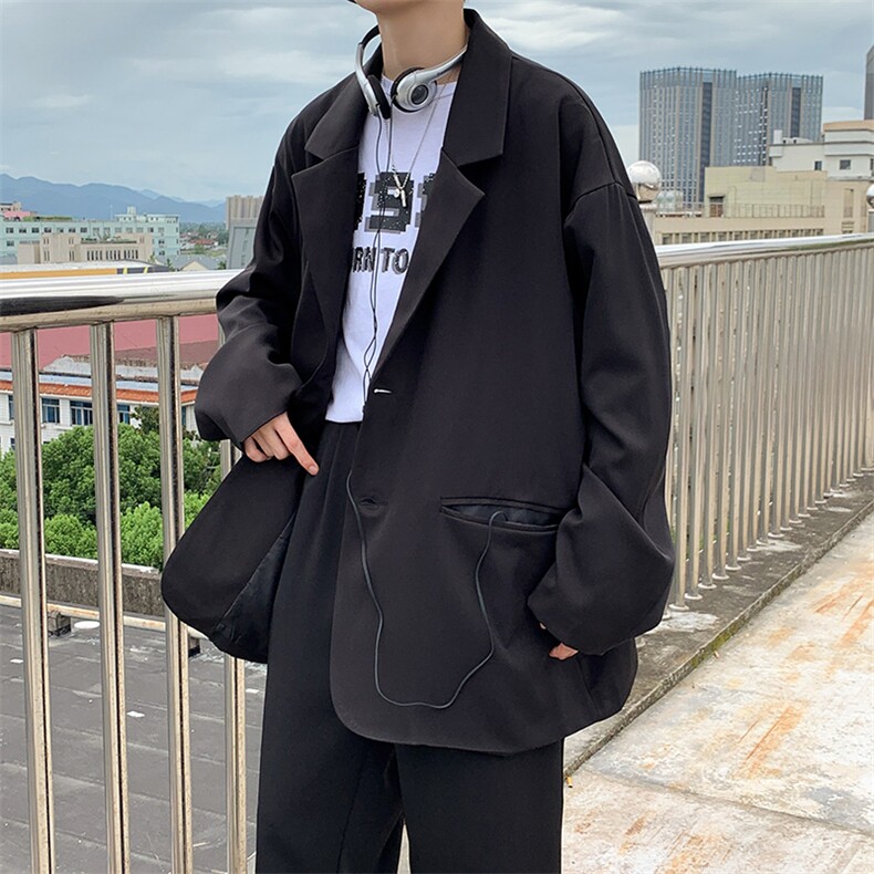 西装外套男套装痞帅外套韩版潮流宽松帅气休闲春秋季小西服dk,男装西服,星座601-1