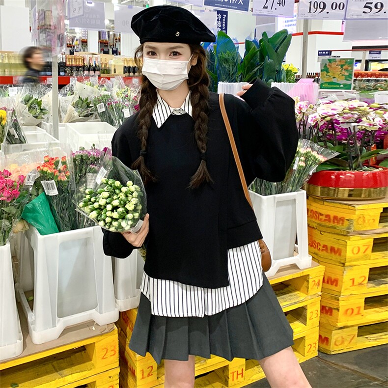 【已出货】2026秋两件套可单穿套头卫衣2C372-9022-P100控178图片
