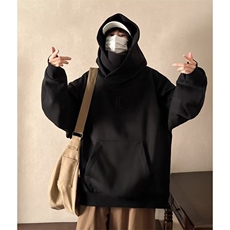 美式高街外套高领连帽卫衣男女潮牌休闲上衣服WY341-P48加绒58，男装卫衣，星座1008
