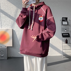 6XL-M重磅刺绣连帽卫衣男高街套头打底上衣WY47-P88，男装T恤，电商D206-1
