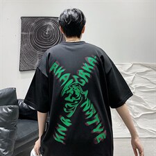 2025夏季原创设计港风宽松休闲T恤B266-DX05-P30，男装T恤，星座B257-1