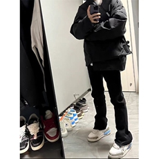 菱形格棉服外套男冬季cleanfit短款美式高街立领面包服WLL13-P88，男装棉衣，星座1008-1