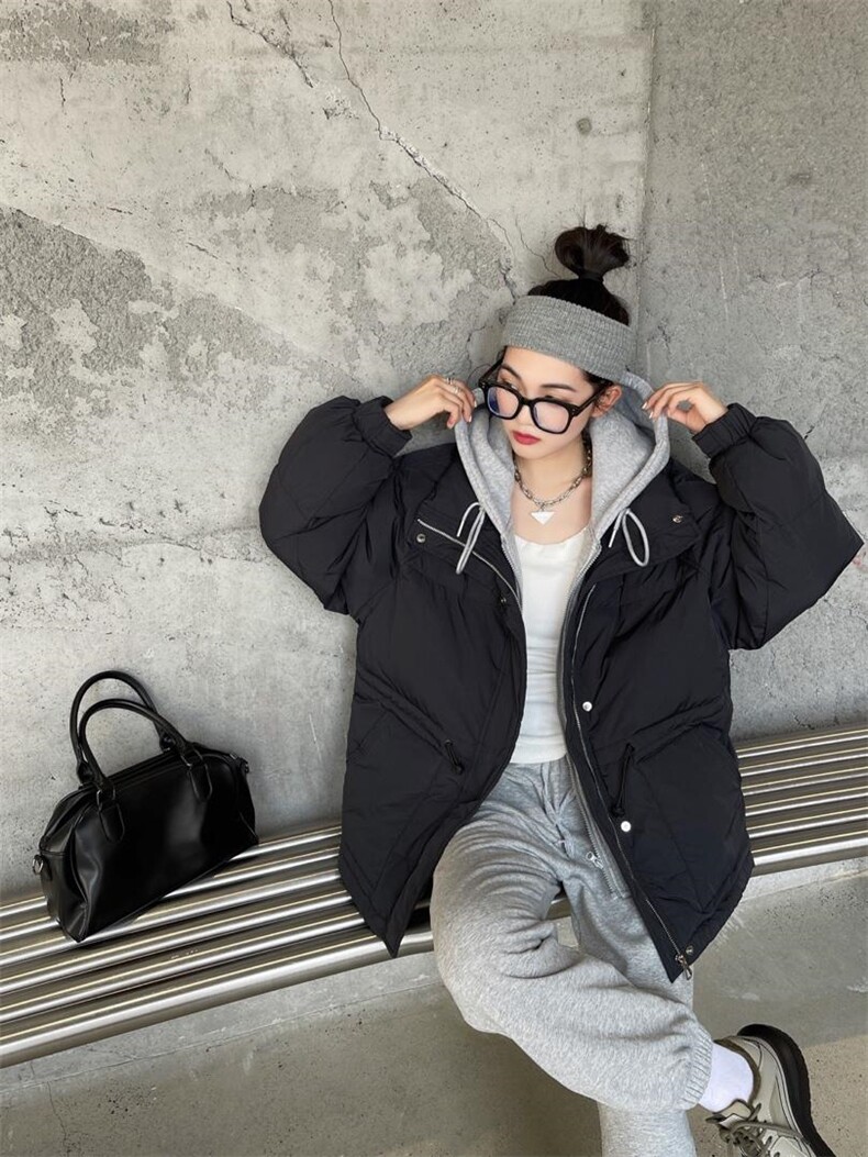 现货主推款羽绒服，假2件，女装羽绒服，精典蓝月