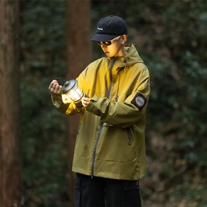 美式机能户外三防软壳冲锋衣外套男 W5001 P70图片