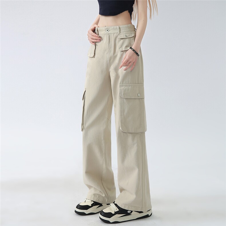 抖音高质美式潮流甜辣多口袋工装裤女GK605P80控108,男装工装外套,电商A268
