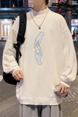 M18147-P45加绒款-P65半高领毛衣男士大码针织衫男毛线衣男，男装针织衫/毛衣，电商A040