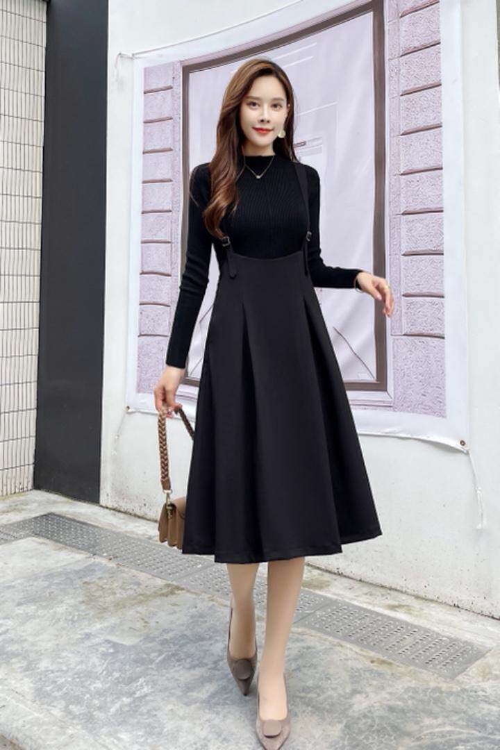 2021现货白搭气质款休闲背带裙，其它，秀水百合