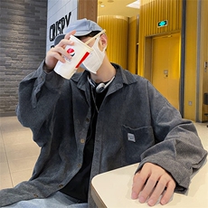 F688P31春夏衬衫灯芯绒外套薄款宽松港风日系男装，男装衬衫，星座512-6