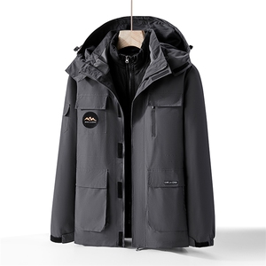 S-8XL 80%绒 以 情侣冬季新款三合一户外羽绒服男XZ109-P238图片