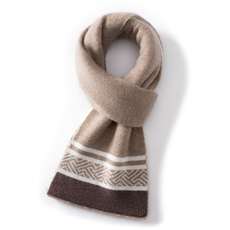 2025年秋季新款提花针织围巾舒适休闲通勤百搭时尚，围巾，臻歆羊绒